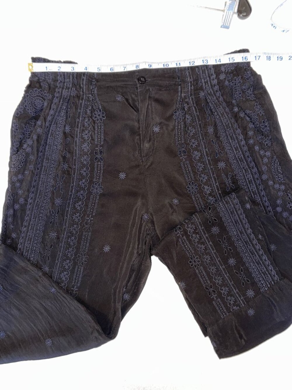 Johnny Was Eyelet Slacks